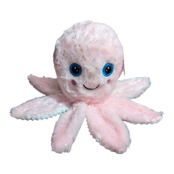 Stuffed Animals Pink & White Plush Octopus Toymazing New With Tag Plushie - Picture 1 of 11